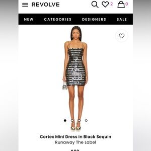 Black Sequin Dress Revolve